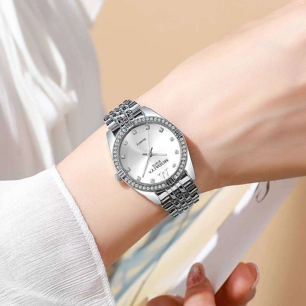 Women es Luxurious Quartz Sparkling Rhinestone Dial Dress Wristes for Ladies Relogio Feminino H260228