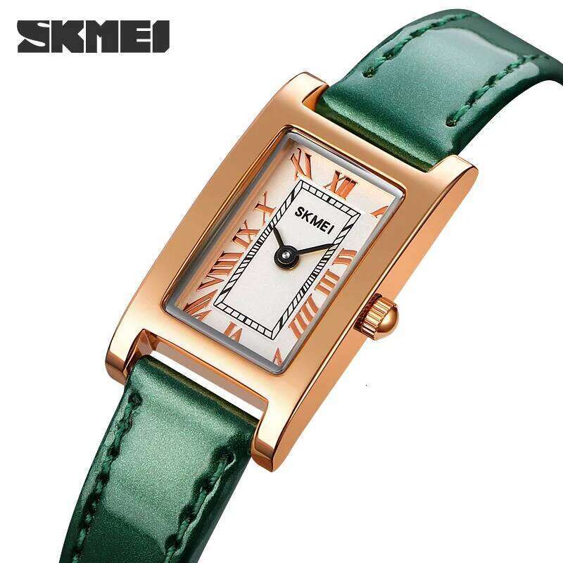 SKMEI Female Fashion Elegance es Ladies Wristes Romantic Style Waterproof Quartz Leather Strip Relogio Feminino H260228