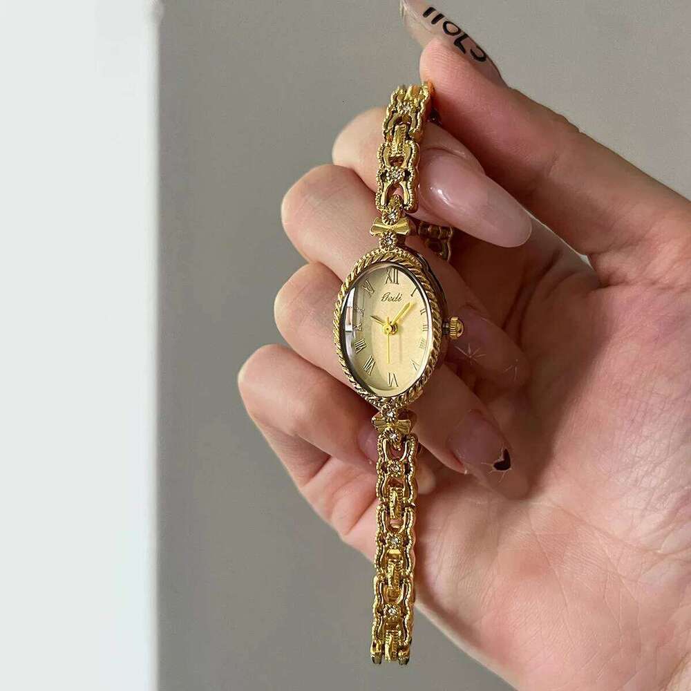 Gold For Women and Exquisite High Aesthetic Value Waterproof Versatile Ladies Fashion Quartz Wristes H260228