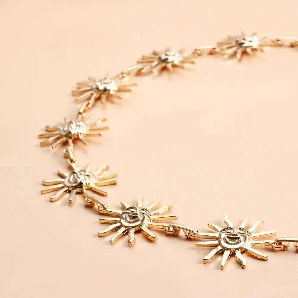 Fashion Sun Moon Stars Tassels Punk Waist Vintage Retro Double-deck Chain Belt Hip Hop Dress Cummerbands For Women H260228