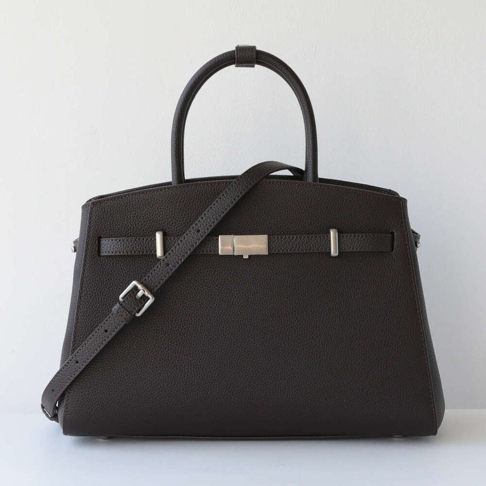 2026 New European and American Fashion Genuine Leather Platinum Tote Briefcase Handbag Shoulder Crossbody Bag for Women