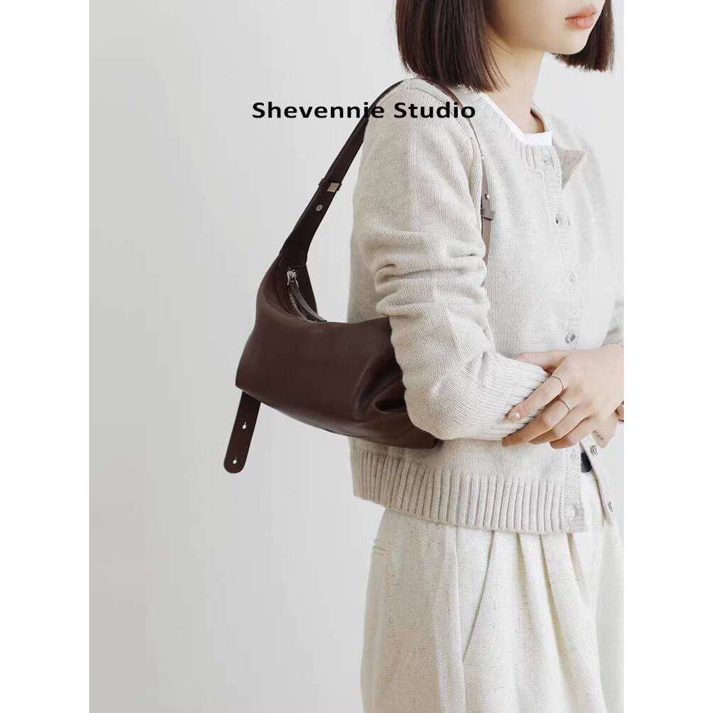 Luxury Shoulder Bags Totes Hobo Korean Niche Cowhide Underarm Single Genuine Leather Dumpling High End Crossbody Fashion Women S Bag SENYY
