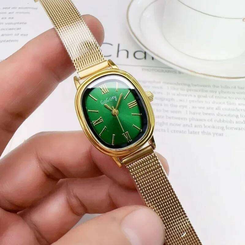 Women Oval Dial Stainless Steel Adjustable Strap Quartz Wristes Gift Relojes Para Mujer Wholesale Dropshipping H260228