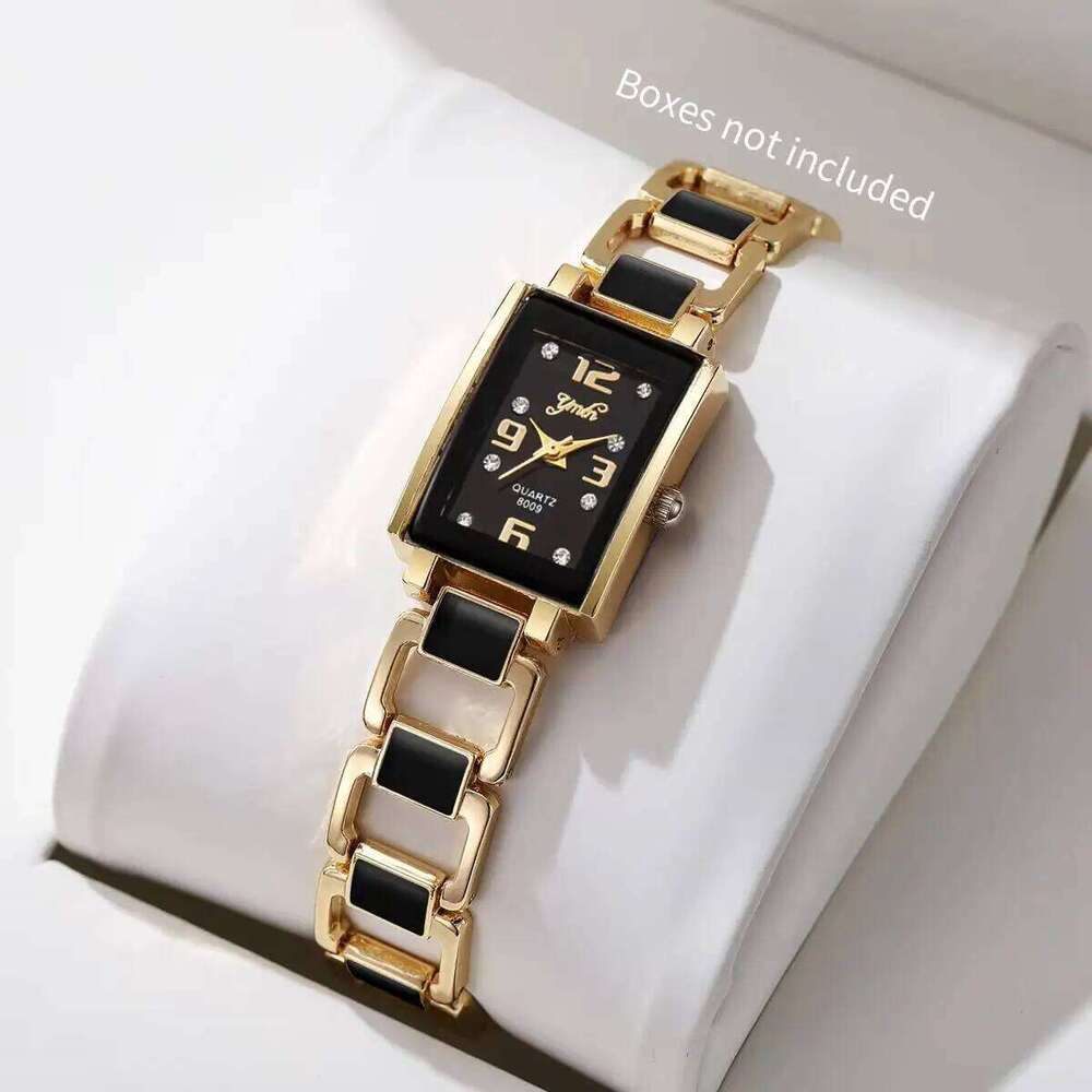 1/2PCS Rhinestone Rectangle Women es Ladies Arabic Dial Quartz Wrist Reloj MujerWithout Box H260228