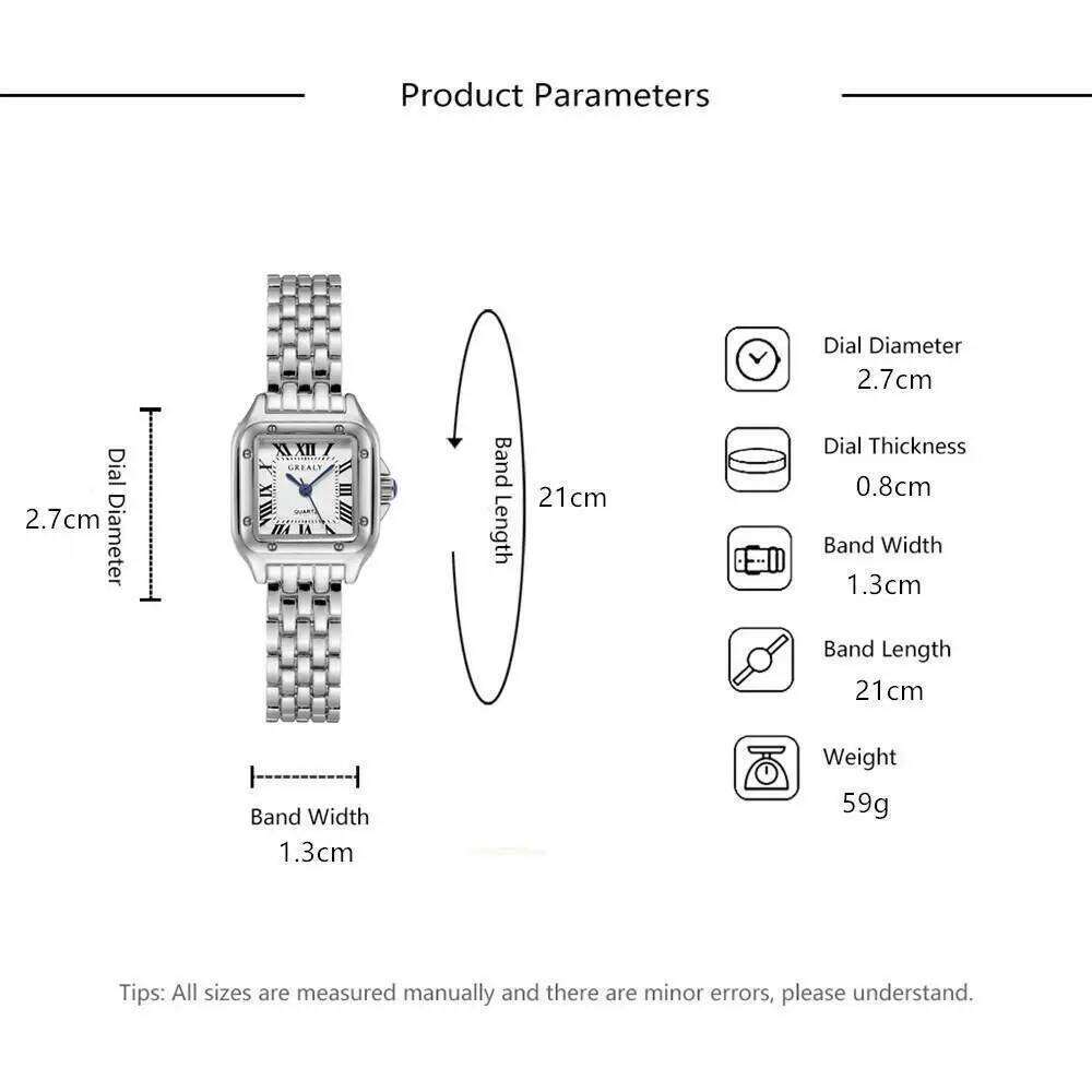 Luxury Brand es Fashion Roman Diamond-set Waterproof Women Business Stainless Steel No Fading Gold Strap Gift Clock H260228