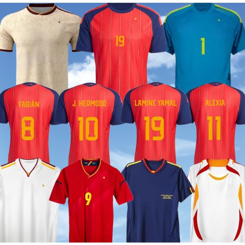 2026 Spain world cup LAMINE YAMAL Soccer Jerseys WILLIAMS JR MORATA FABIAN JOSELU OLMO Spanish Espana RODRIGO PEDRI CARVAJAL kids kit women Men