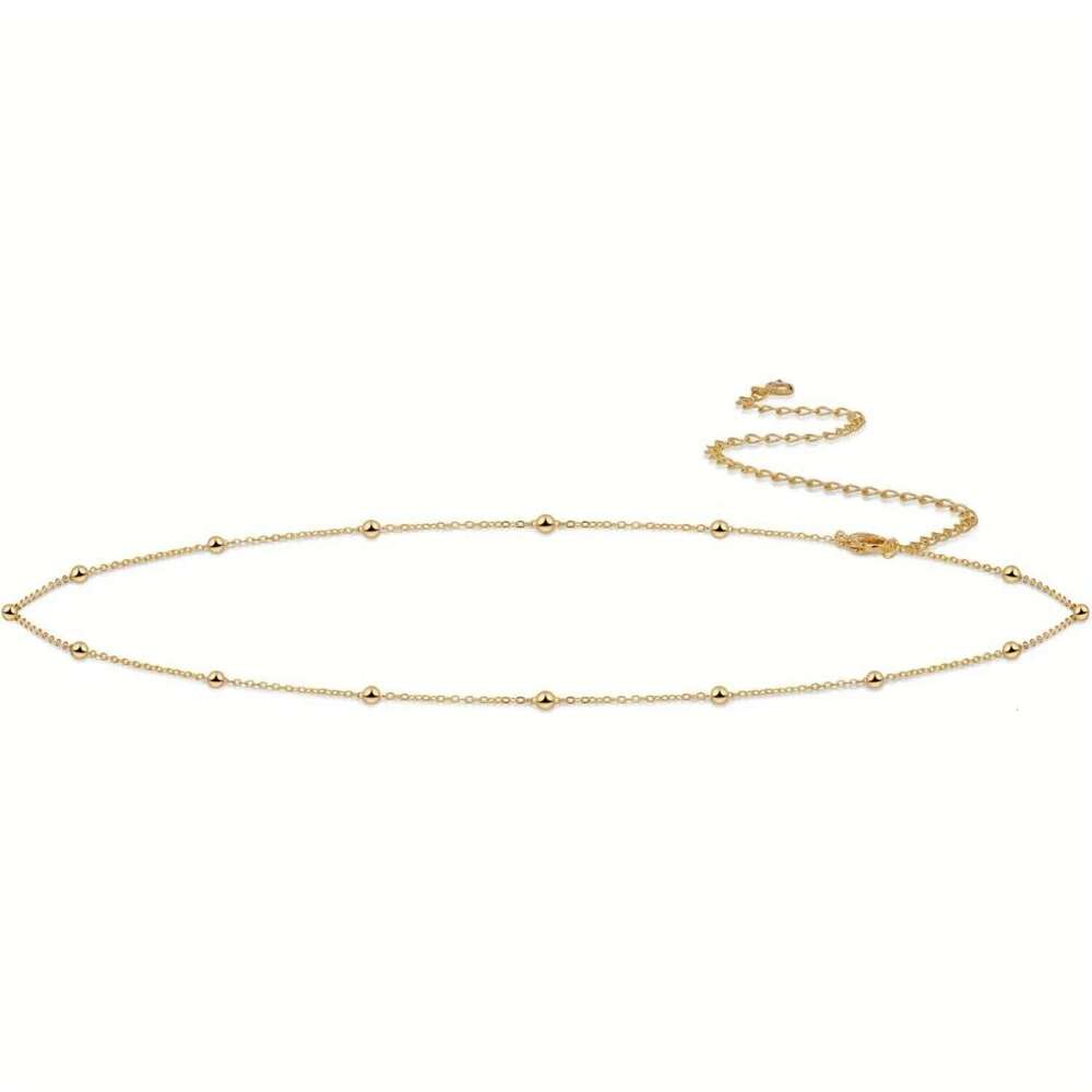 Minimalist Tassel Sequin Double Layer Casual Pants Hip-hop Body Chain Fashionable Retro Turquoise Waist Chains H260228