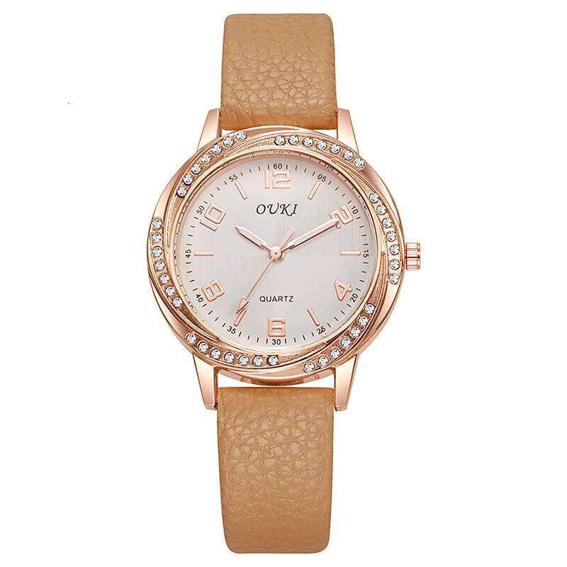 Casual Fashiom Simple Business PU Leather Strap Quartz for Women H260228