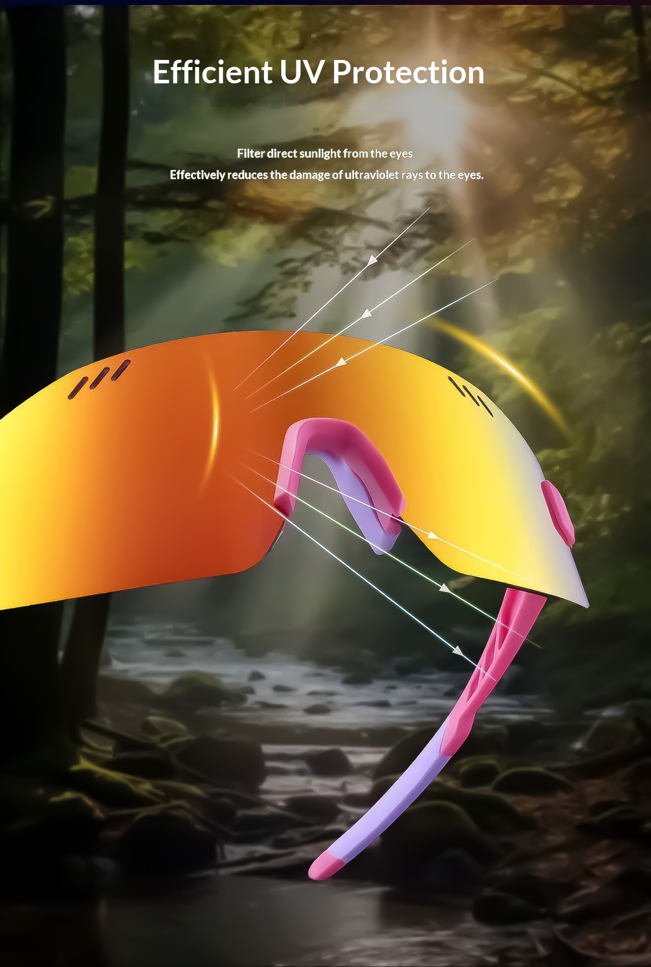 New style cycling goggles, comfortable to wear, fashionable and beautiful. The best accessory for challenging the limits Modern Design Protective Eyew