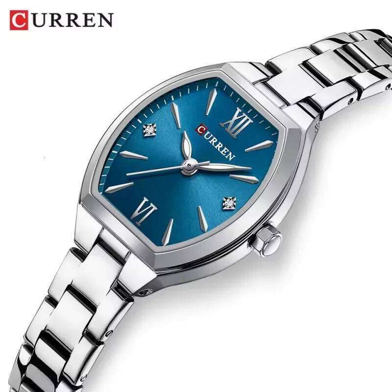 CURREN 9112 Gold Exquisite Women's Stainless Steel Quartz Waterproof reloj mujer H260228