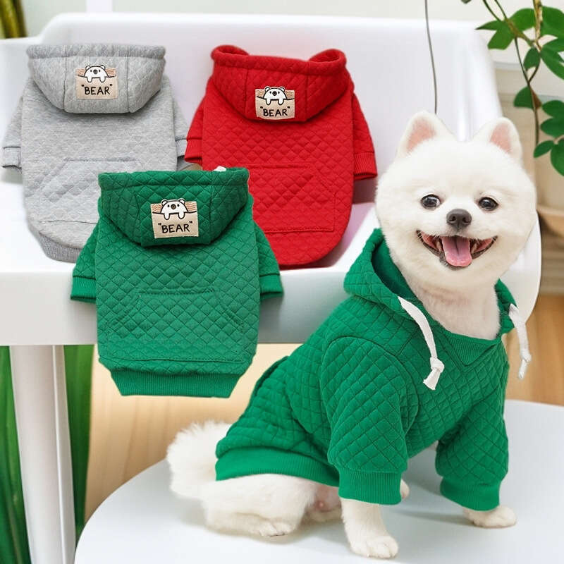Famous brand Cross Border Pet Small Medium Large Golden Retriever Autumn Winter Hooded Two Legged Dog Sweatshirt Cat Clothes Supplies Sports pupakaIK