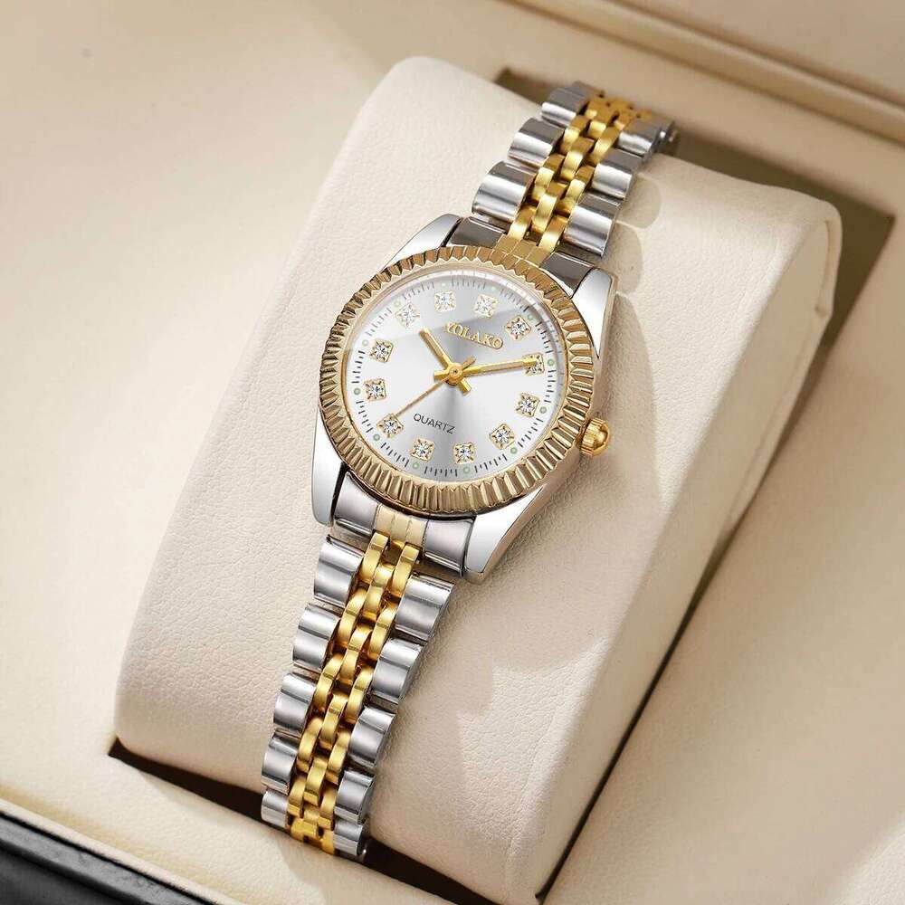 Fashion Rhinestone Women Quartz Men Business es with Calendar Clock GiftWithout Box H260228