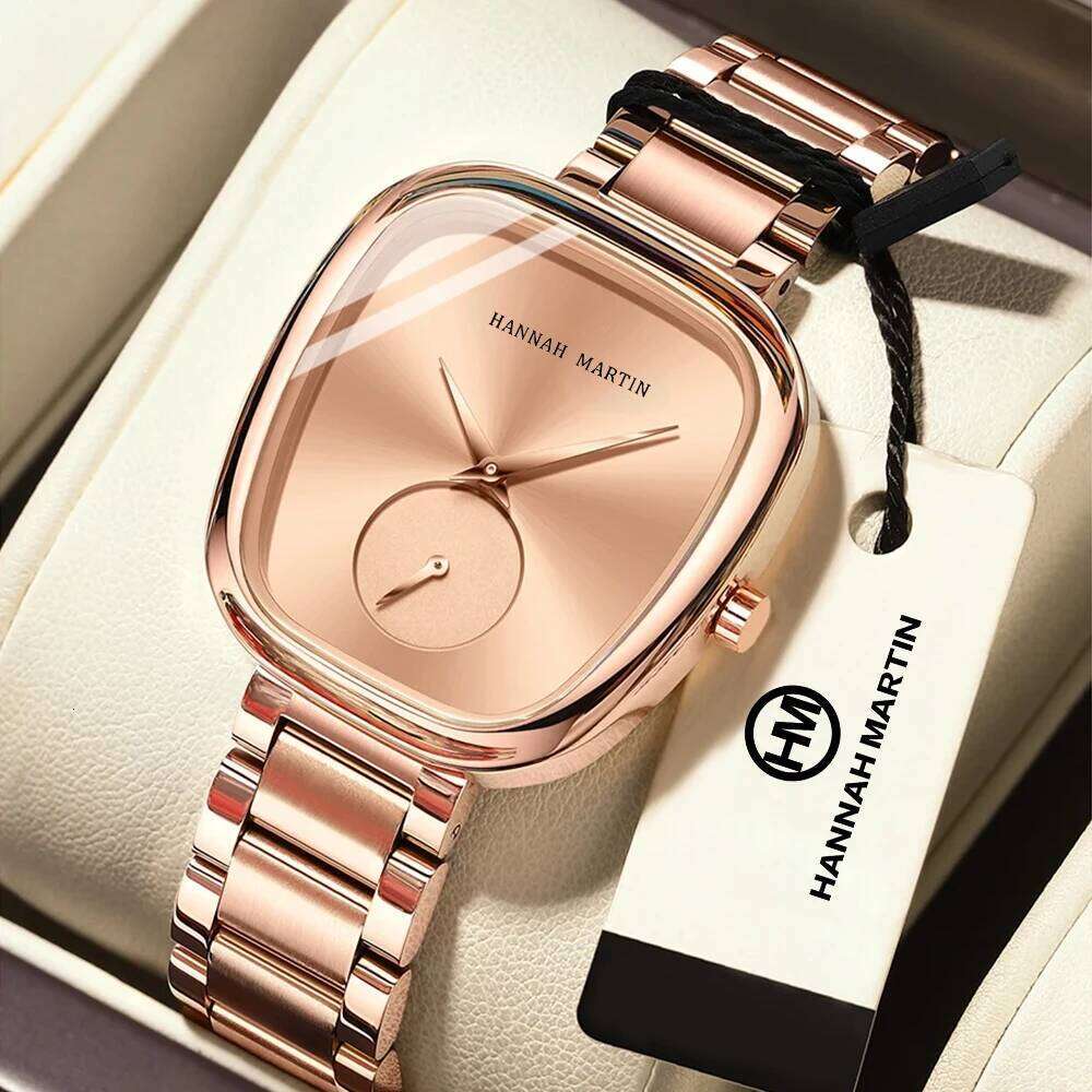 Women Luxury Simple Multifunction Movement Barrel Design Waterproof Quartz Woman Gift Dropshipping Relogios Feminino H260228