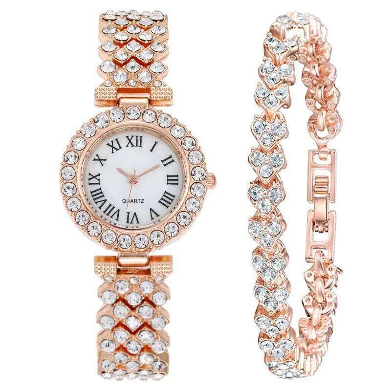Ladies , Stylish Roman Diamond Quartz H260228
