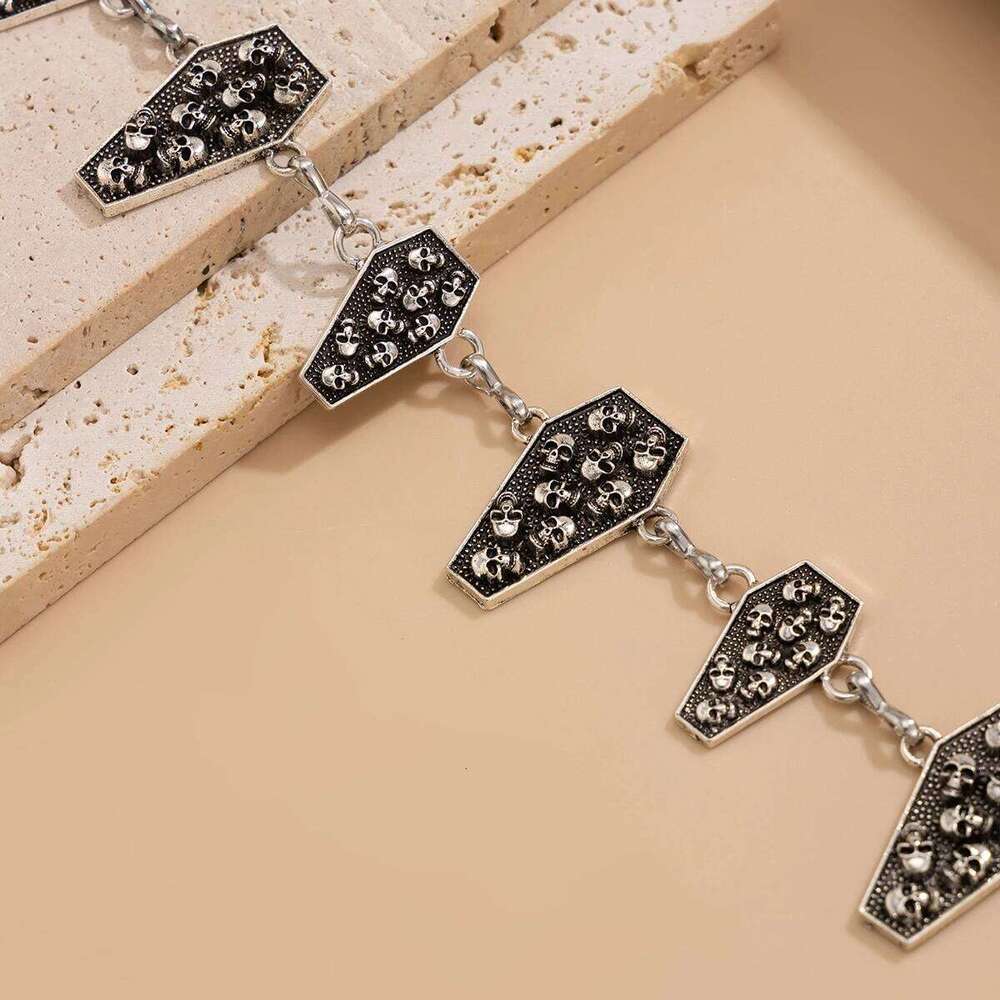 Ingemark Vintage Spider Web Cross Jesus Moon Waist Belly Chain for Women Goth Metal Belt Waistband Halloween Body Jewelry Gift H260228