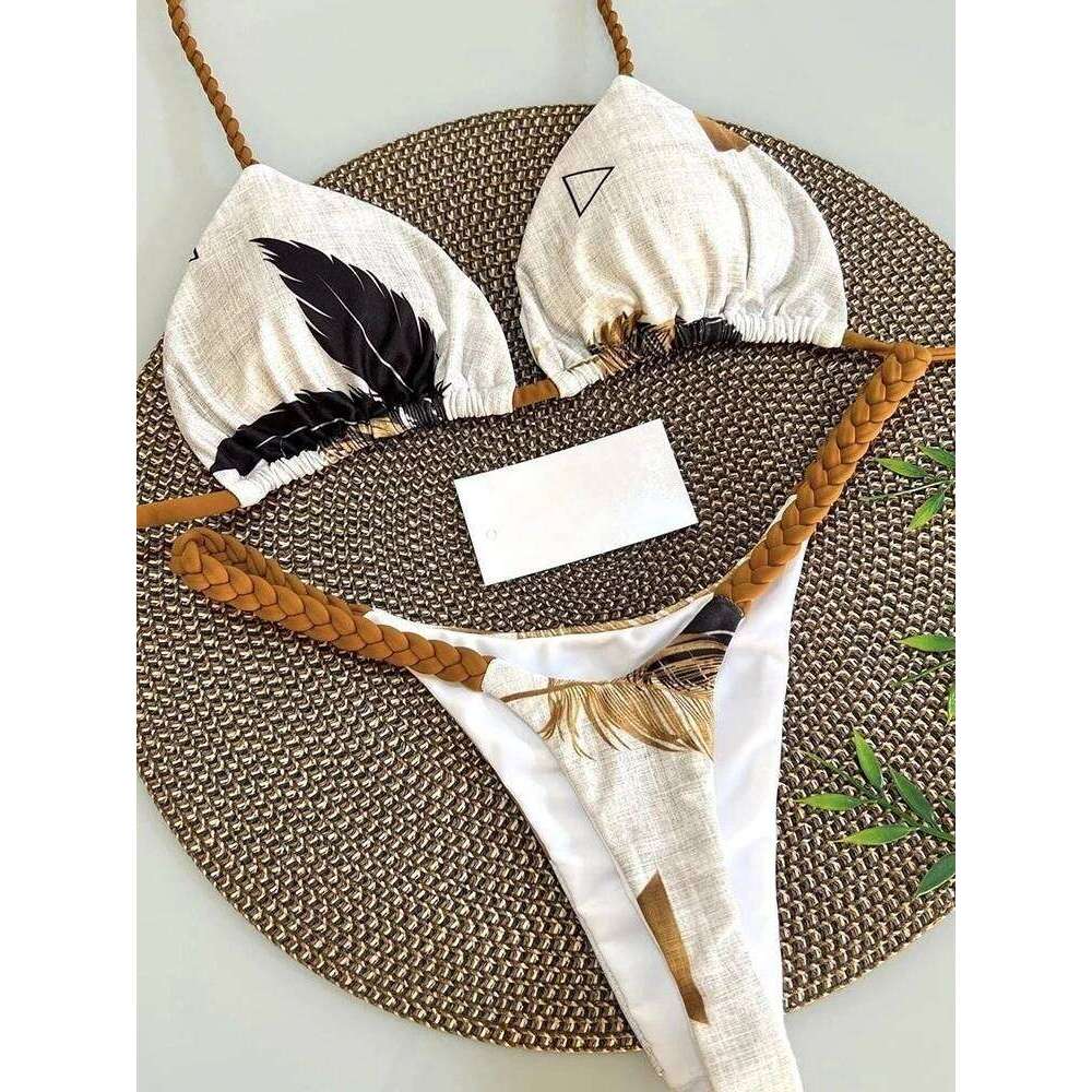 High Waist Swimsuit Sexy Thong Bikini Set Zebra Print Brazilian Swimwear 2023 New Biquini Swim Bathing Suits Women Z260301