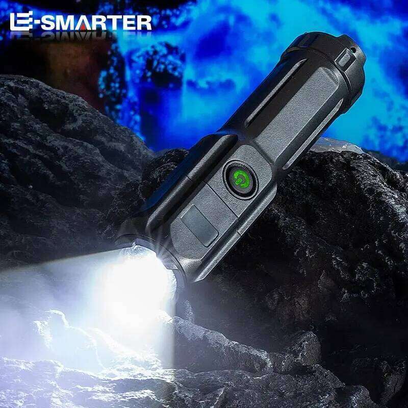 High Power LED Telescopic Zoom Flashlights USB Rechargeable Torch Built-in 18650 Waterproof Fishing HuntingTactical Flashlight Z260301