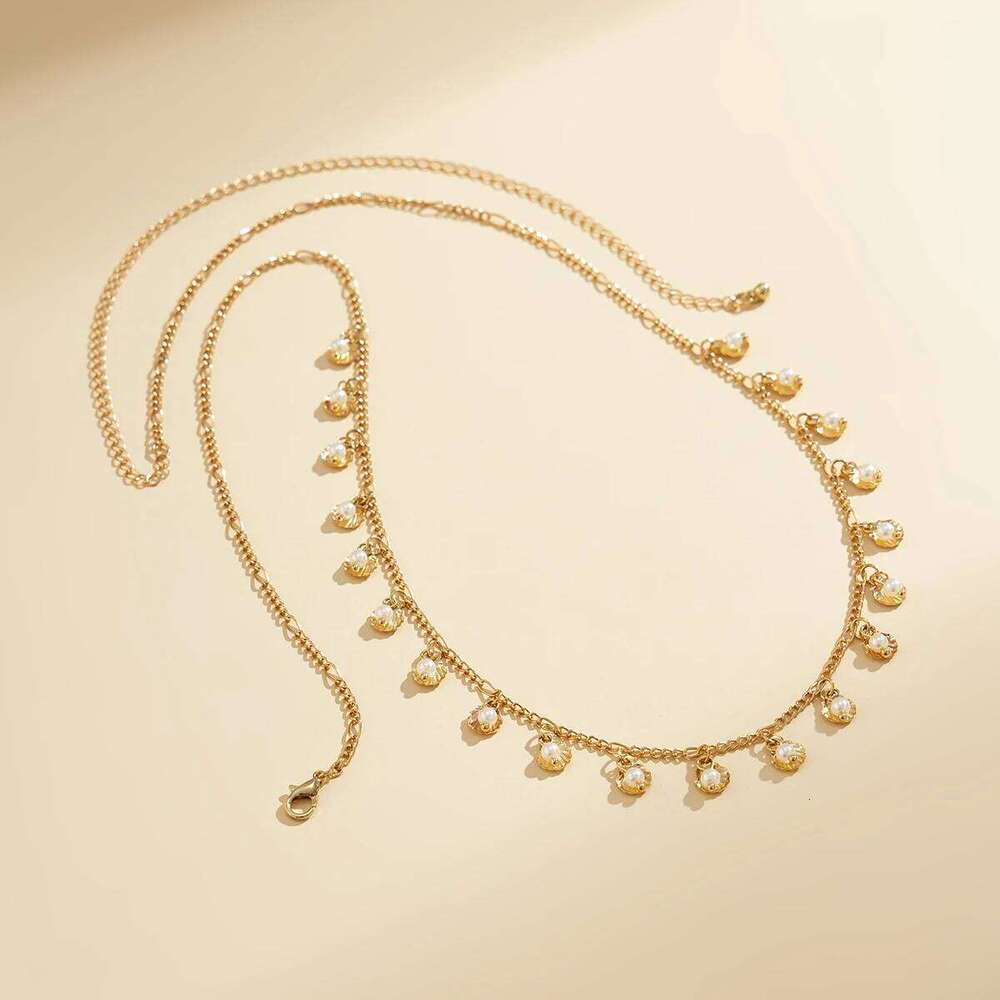 Ingemark Vintage Tiny Conch Lingerie Chain Waist Belly Belt for Women Summer Bikini Festival Rave Body Jewelry Y2K Accessories H260228