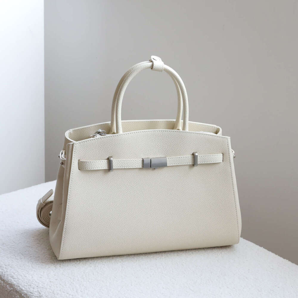 2026 New European and American Fashion Genuine Leather Platinum Tote Briefcase Handbag Shoulder Crossbody Bag for Women