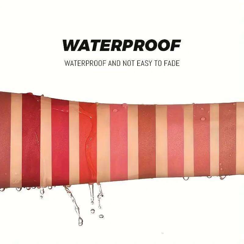 Pudaier Velvet Matte Lipstick - 10 Vibrant Colors, Moisturizing & Waterproof, Long-Lasting Nude Perfect Everyday Gift H260302