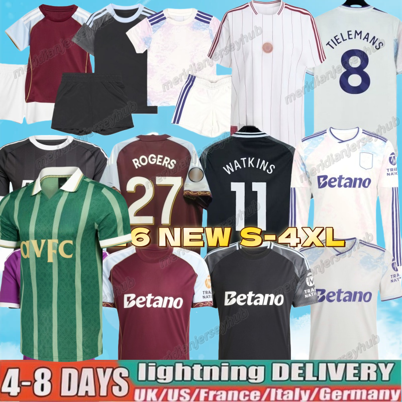 XXXL 4XL Mens top 25 26 Aston goalkeeper BAILEY MALEN soccer jersey home away third 2025 2026 villa McGINN ONANA WATKINS KONSA MARTINEZ Men kids kit football shirt set
