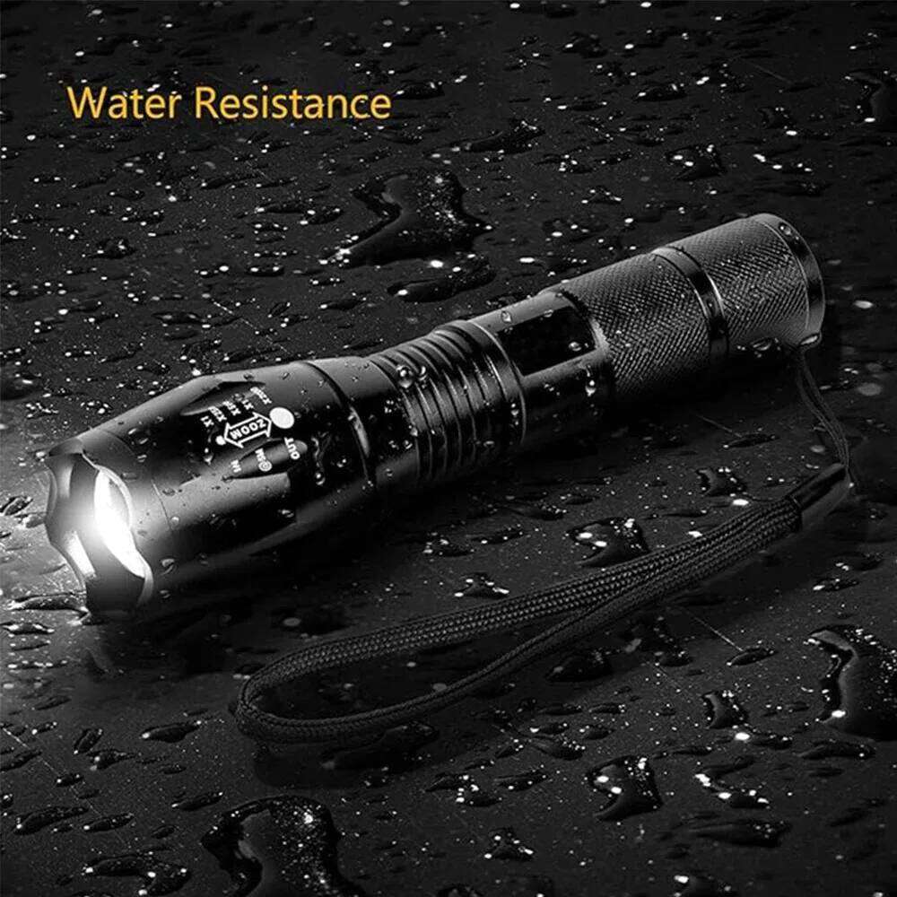High Power LED Flashlights Camping Torch 5 Modes Zoom Light Aluminum Alloys Waterproof Material External 3 AAA Battery Z260301