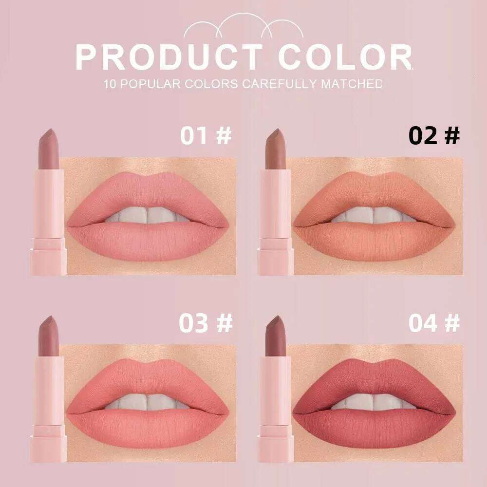 Mini Matte Lipstick Gift Set 10 Colors Saturated Velvet Finish Long Wear Lip Makeup For All Day Moisturizing H260302