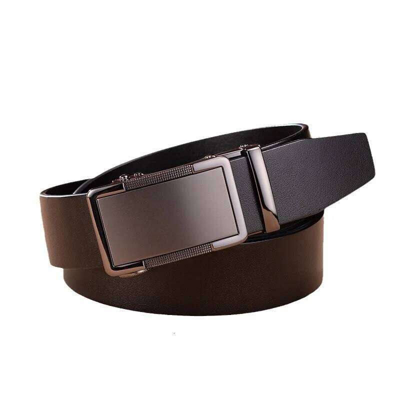 Men's genuine leather Automatic Cowboy Trousers Harness Waist strap Lined up brand Designer Stomach Medieval belt luxury S260228