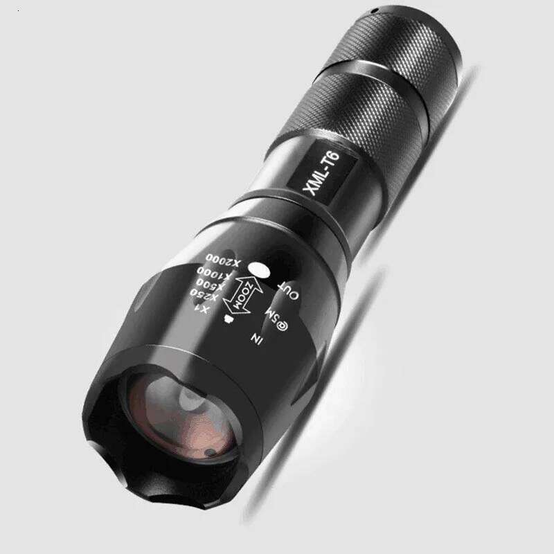 Led flashlight Ultra Bright torch T6 Camping light 5 switch Modes 4000 LM Zoomable Bicycle Light use 18650 battery Z260301
