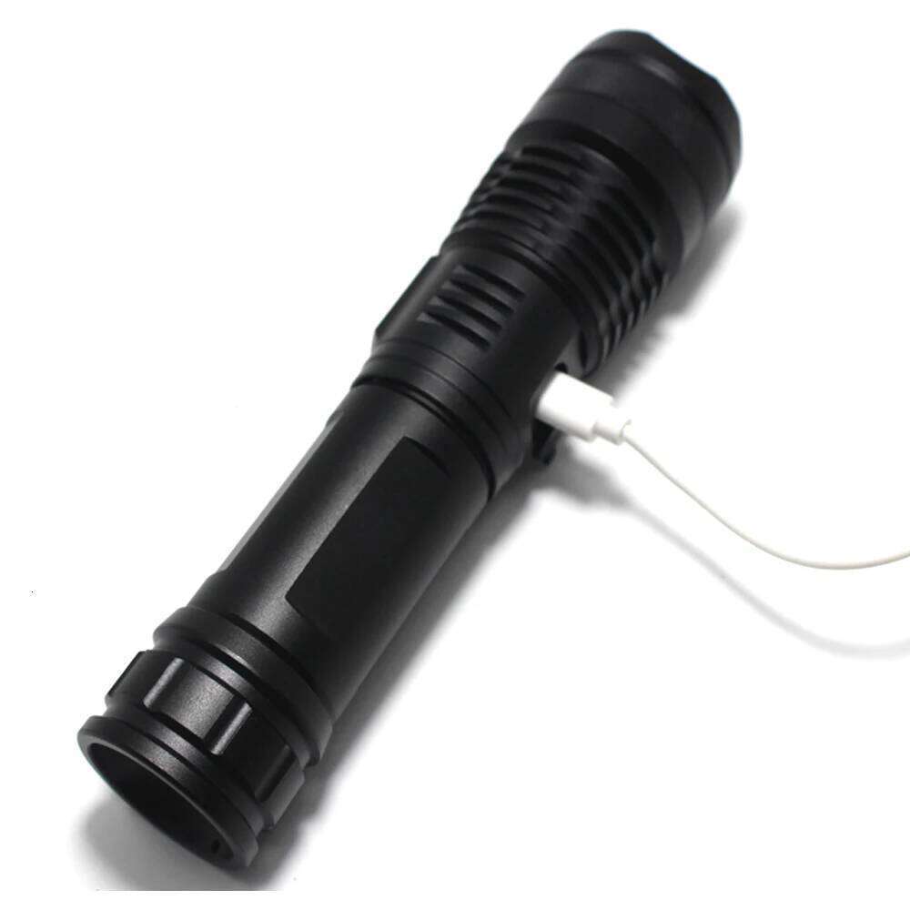 Super Bright led flashlight 5 Modes Zoom Tactical torch 18650 or 26650 Battery Best Camping, Outdoor hiking Powerful Flash Lamp Z260301