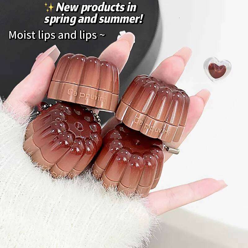 CAPPUVINI Jelly Tint Gloss - Hydrating Water Shine Plumping Lip Stain, Velvet Matte Liquid Lipstick, Long Lasting, Non-Stick H260302