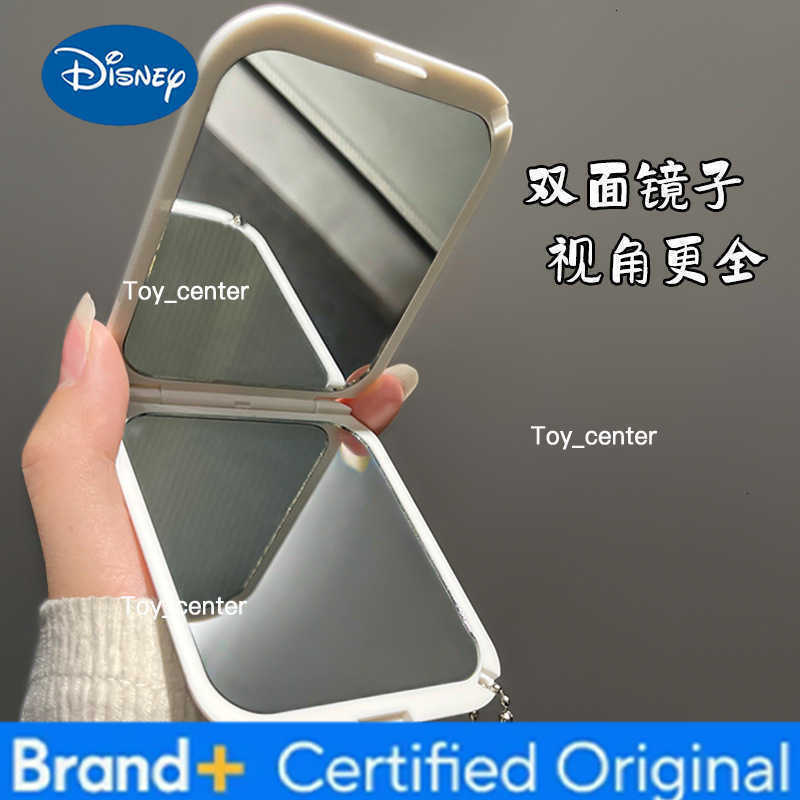 Disney Kawaii Lotso Folding Makeup Mirror Cute Lotso Portable Handheld Makeup Mirror Cartoon Anime Sides Foldable Mirror Gifts H260302