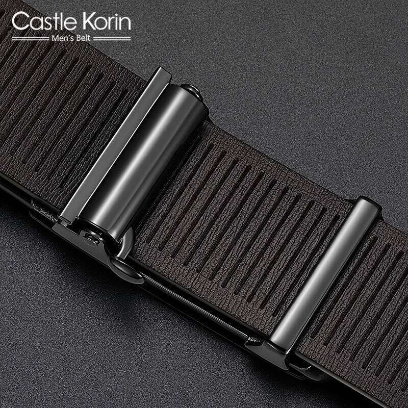 Men's leather designer luxury brand Alloy inner wear belt fashion genuine male Belt Men gift S260228