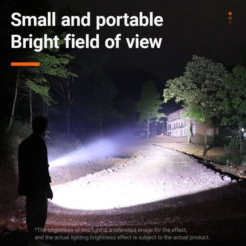 YEMAO A7 2200LM Powerful Flashlight - Dual Control Buttons, USB-C Rechargeable 21700 LED Tactical Torch Z260301