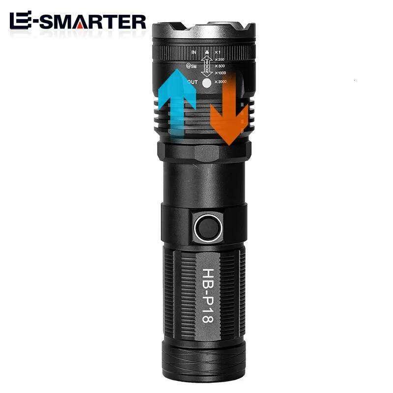 White Laser High-power Torch 4500mAh Telescopic Zoom Hand Tactical Flashlight 18650 Ultra-Long-Range Camping Fishing Light Z260301