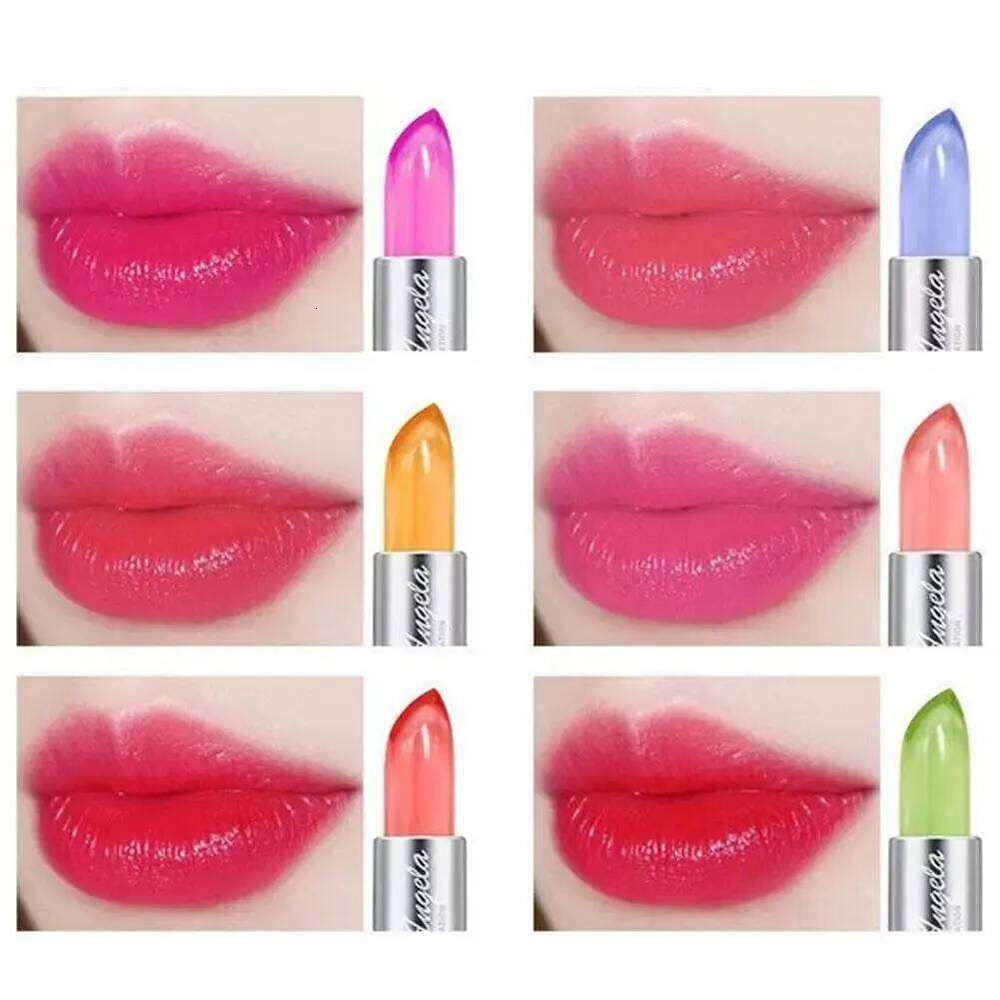 Aloe Vera Moisturizing Temperature Color Changing Lip Gloss hydrating Crystal Jelly Lipstick H260302