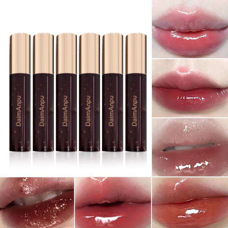 Pure Retro Fantasy Clear Water Gloss Mirror Fake Plain White Lip glaze lipstick H260302