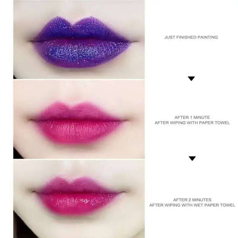 Color Changing Blue Rose Lipstick - Mood Balm Long Lasting Non-Transfer Kiss Proof Lip Makeup H260302