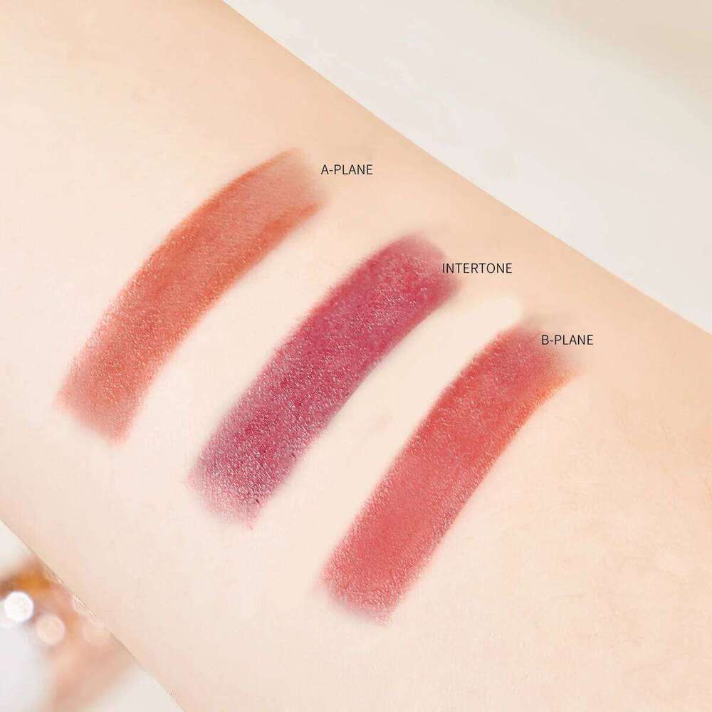 Ocheal Satin-Like Color-Holding Tri-Color Waterproof Long Lasting Liquid Lipstick Tint Moisturizing Tear Off Lip Stain H260302