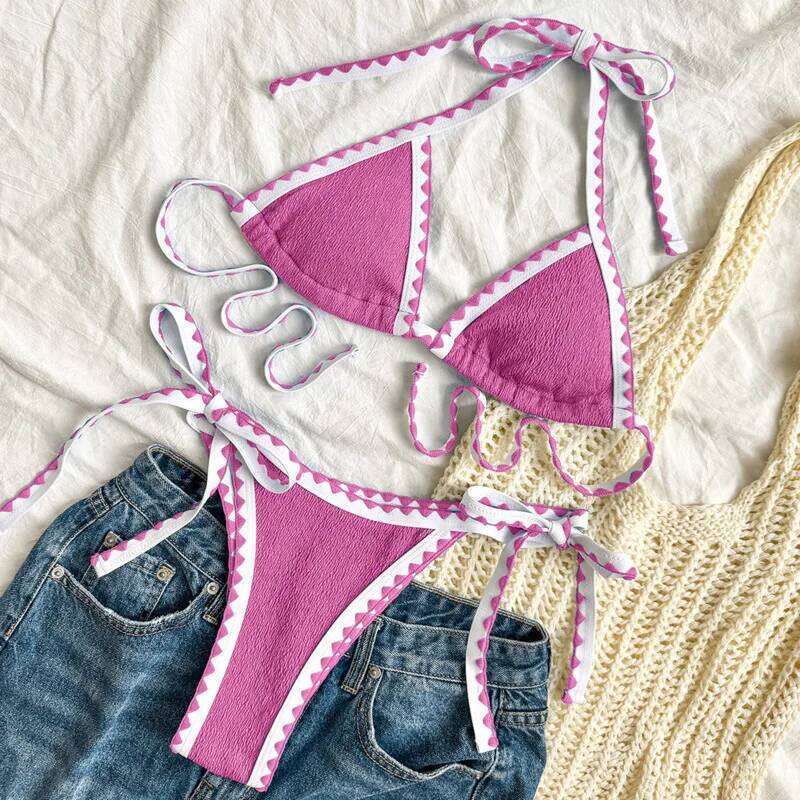 New Sexy Bikinis 2026 Swimsuits Women's Swimwear Push Up Female Beach Swim Wear Bathing Suits Brazilian Bikini Set Pool Bather Z260301