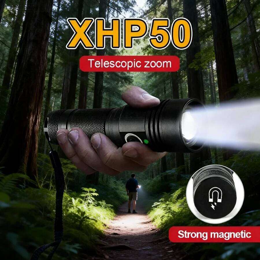 Newest High Power LED Flashlight USB Charging Long Range Zoom Tactical Torch Aluminum Alloy Camping Fishing Waterproof Lantern Z260301