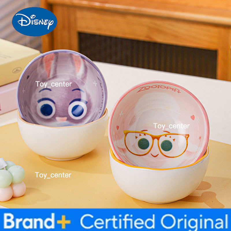Disney 45-Inch Ceramic Bowl Set Cute Animal Salad Noodle Bowl Heat Resistant Rice Grain Bowl Kitchen Utensils Microwave Safe H260302