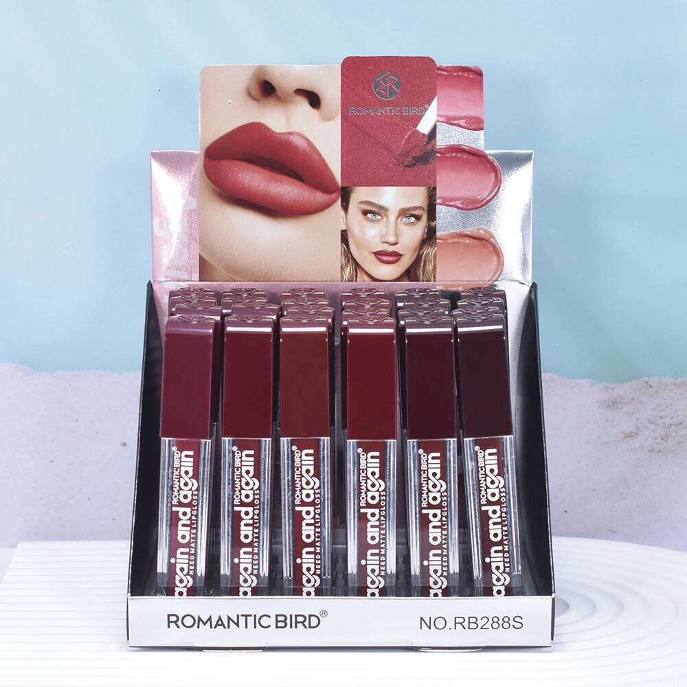 24Pcs Matte Liquid Lipstick Pack Set 6 Colors 24 Hour Long-lasting Waterproof Velvet Stick Lip Gloss for Girls and Women H260302