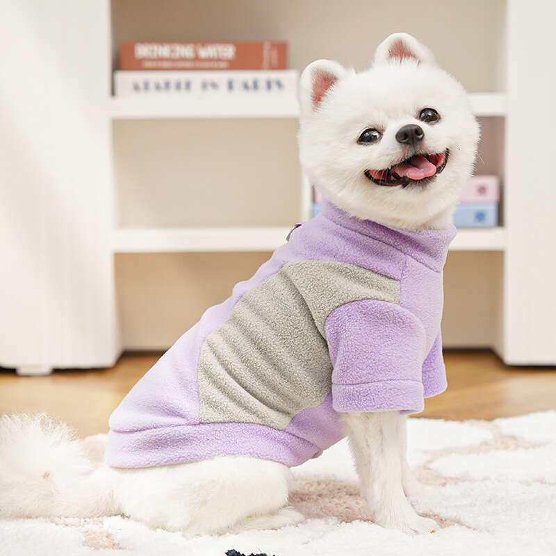 Famous brand Cross border new pet clothing for dogs cats autumn and winter clothes dog apparel fleece lined Corgi sports base shirt cat supplies pupak