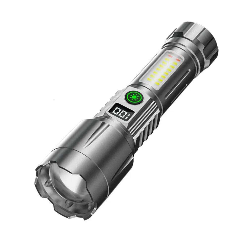 Super Bright Rechargeable Tactical Flashlight Ultra-Bright Long-Shot Multi-Functional Laser Portable Torch Outdoor Activities Z260301