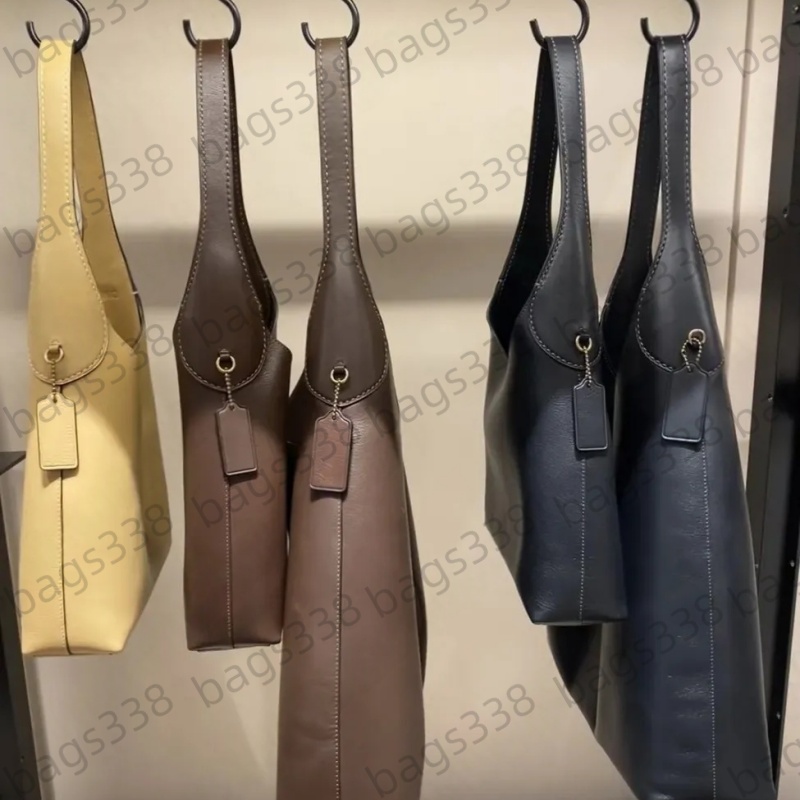 Designer Brooklyn bag 28 single shoulder YN tote bags 39cm quality single capacity minimalist suede women genuine leather handbag high 23 classic underarm style