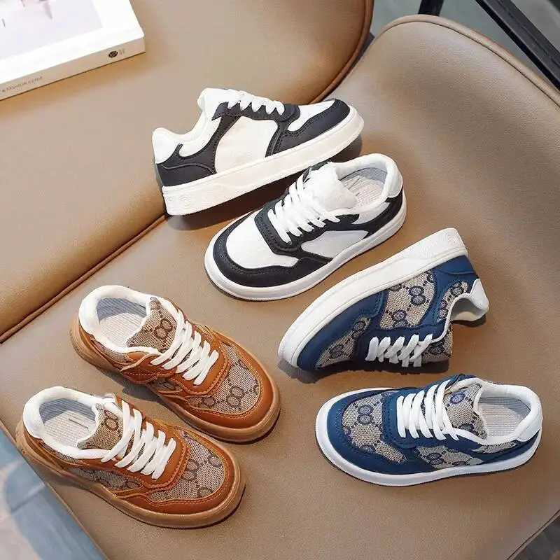 Kids Retro Sneakers Fashion Lace-up Casual Shoes for Boys GirlsT260302