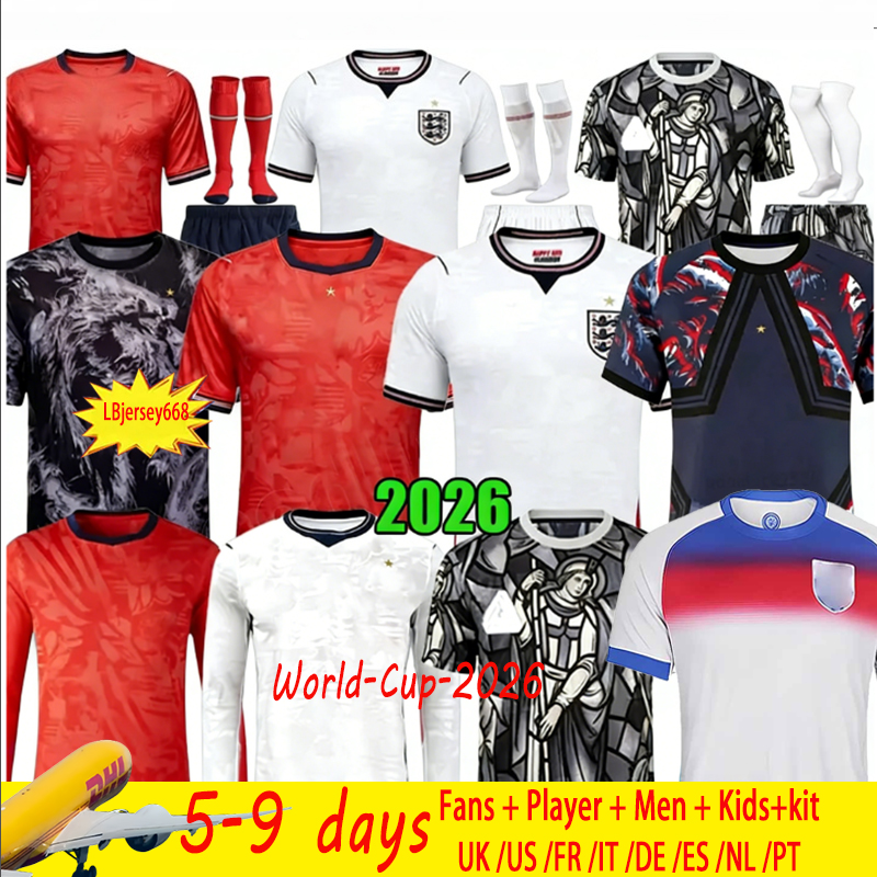 2025 EnGLaNdS Soccer Jersey Men Kids KANE BELLINGHAM RASHFORD RICE FODEN GORDON PALMER PICKFORD Football Shirt Soccer Uniforms WOMEN 2026 RUSSO World Cup Palace