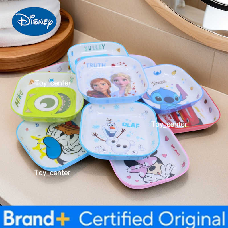 Disney 1pc cartoon Melamine square plateFamily dinner birthday party tableware beautiful and durable melamine square plate H260302