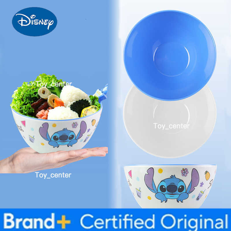 Disney 1pc Classic Cartoon Round two color bowl Family Dinner Christmas Birthday party Melamine anti-fall exquisite bowl H260302